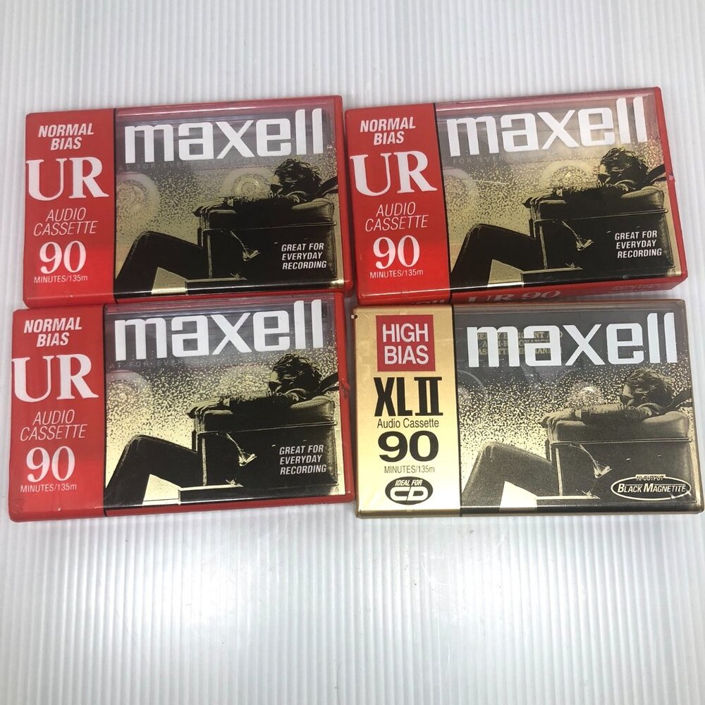 4 x Maxell Audio Casette Tape